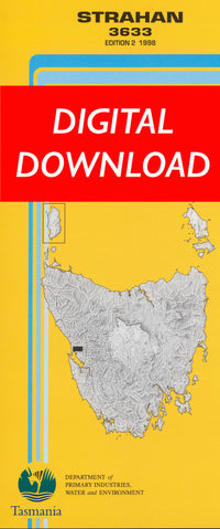 Cover of digital Strahan 3633 1:25 000 map