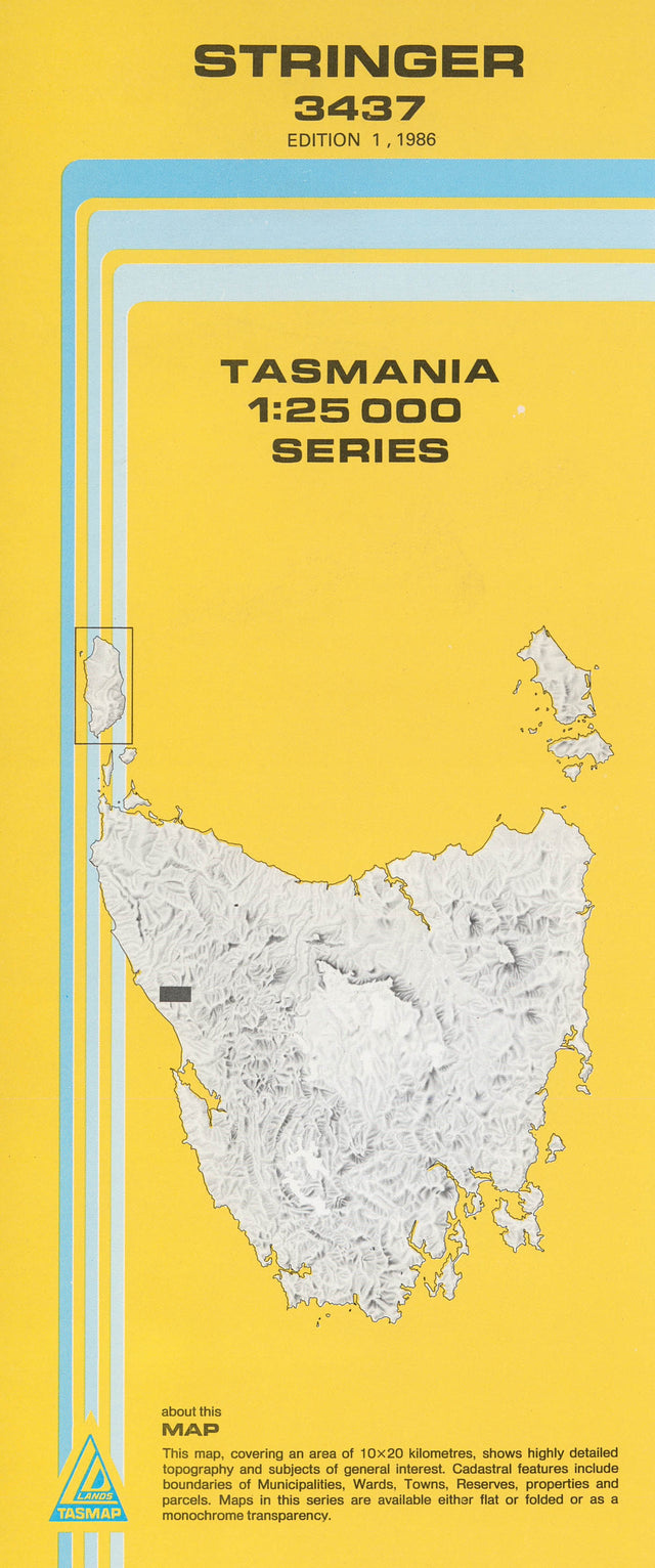 Cover of Stringer 3437 1:25 000 map
