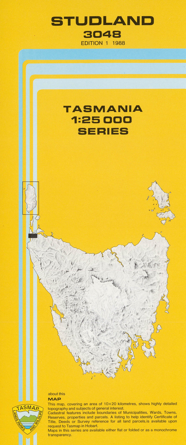 Cover of Studland 3048 1:25 000 map
