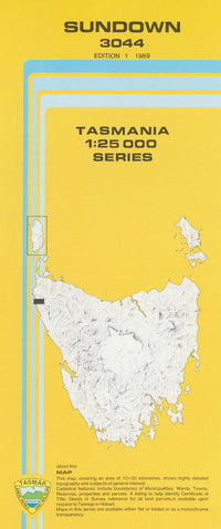 Cover of Sundown 3044 1:25 000 map