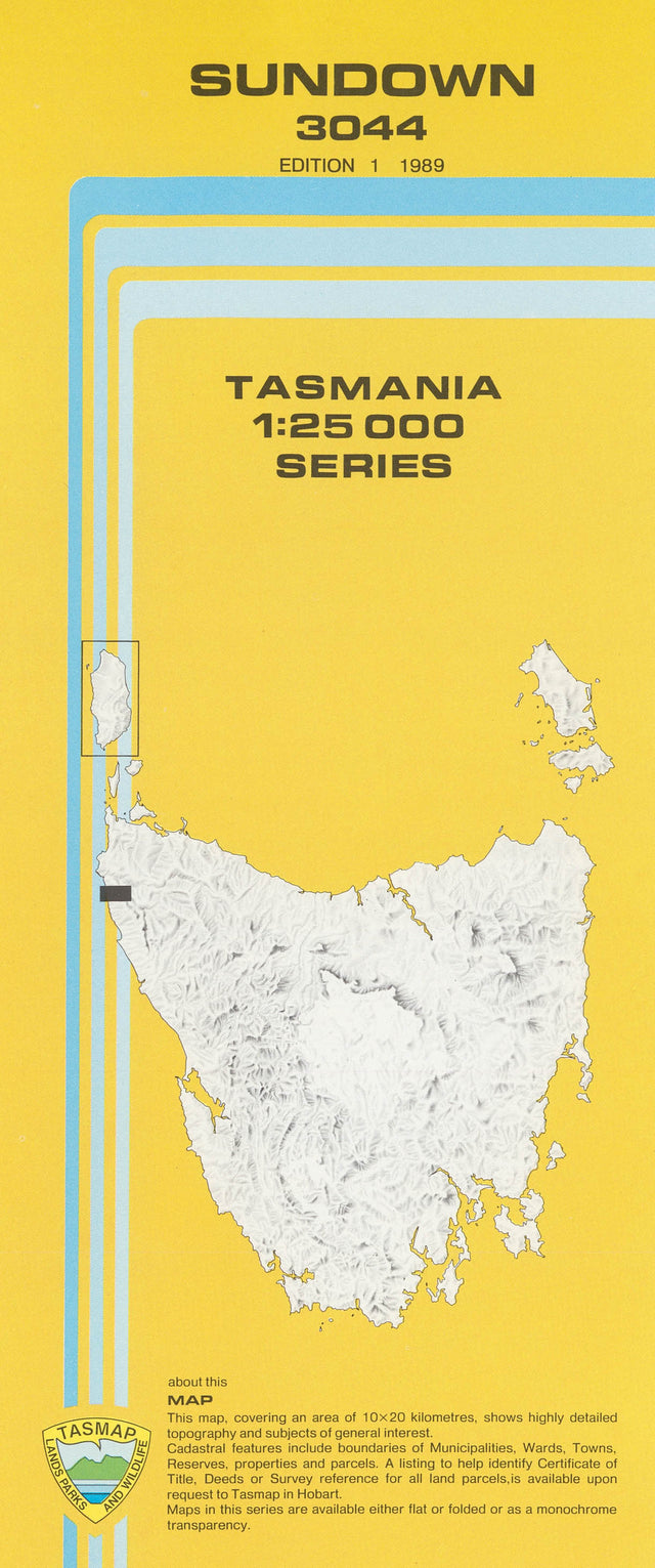 Cover of Sundown 3044 1:25 000 map