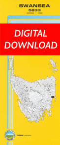 Cover of digital Swansea 5833 1:25 000 map