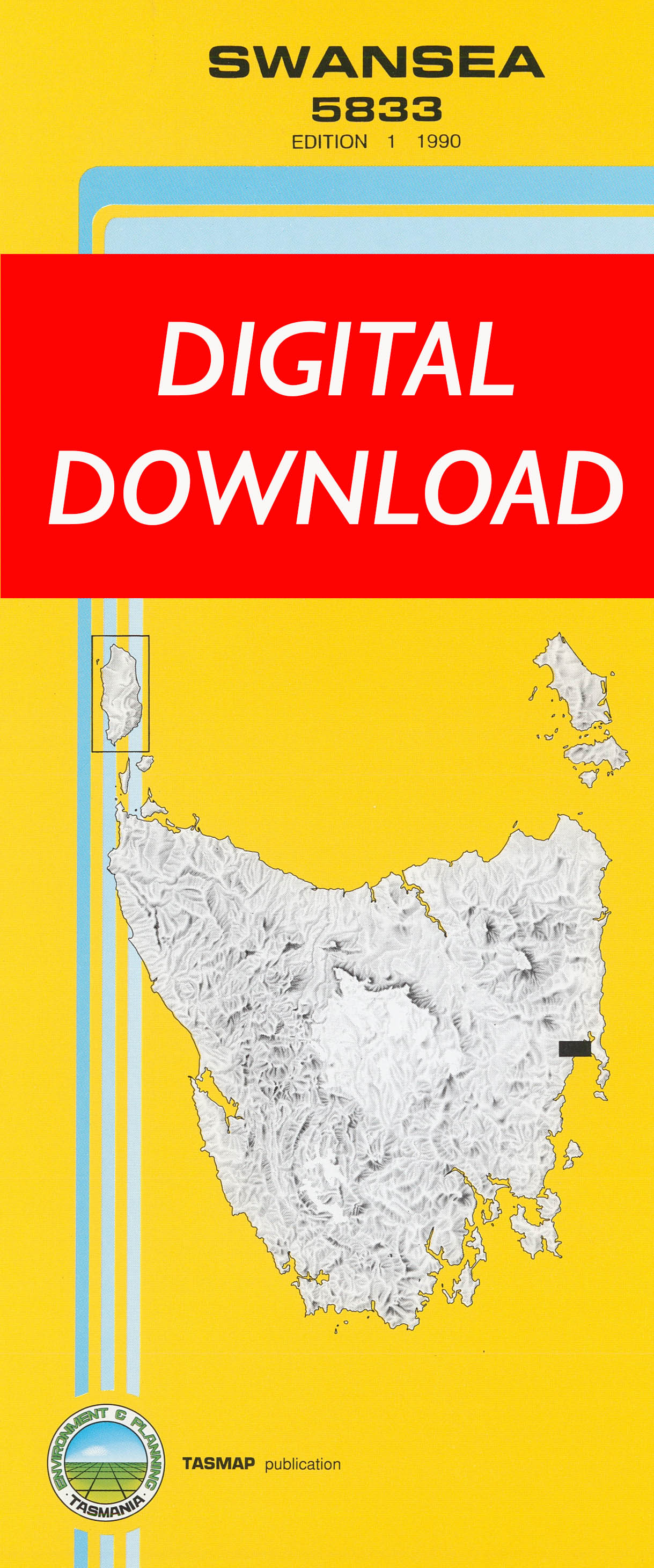 Cover of digital Swansea 5833 1:25 000 map