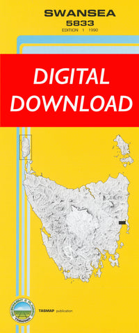 Cover of digital Swansea 5833 1:25 000 map