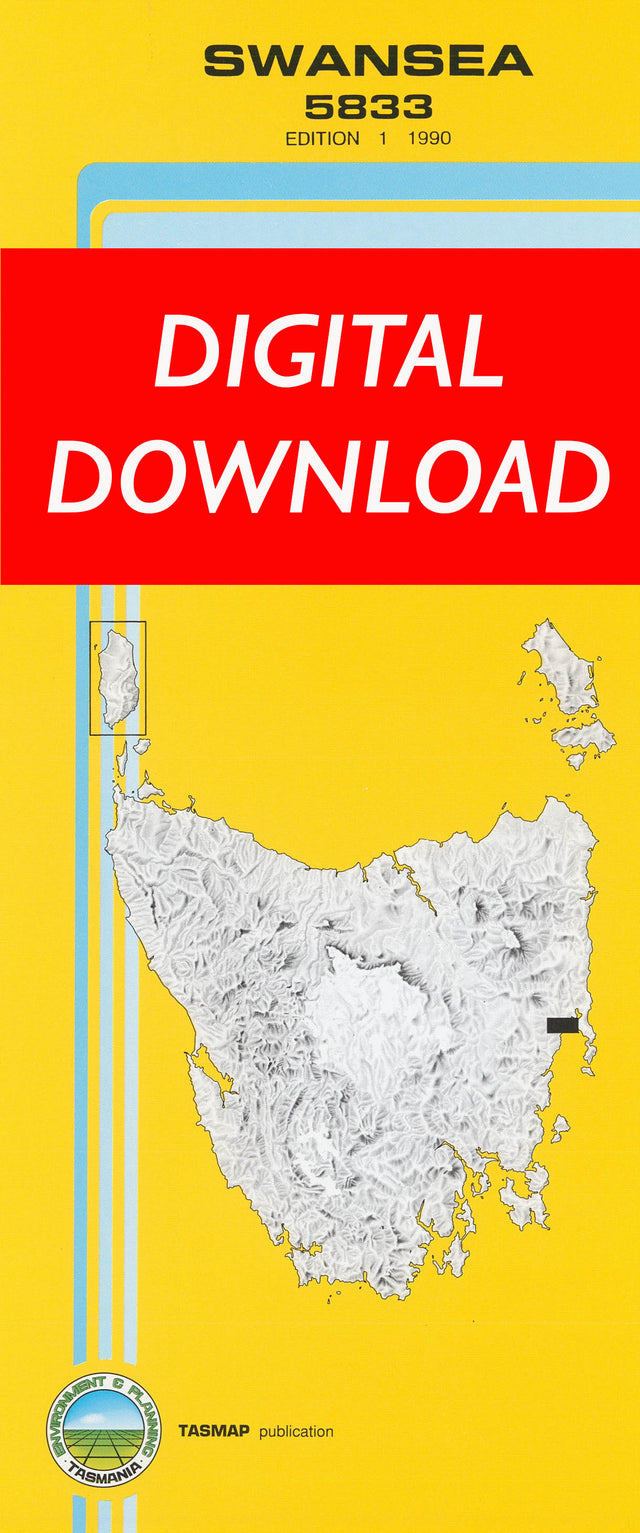 Cover of digital Swansea 5833 1:25 000 map