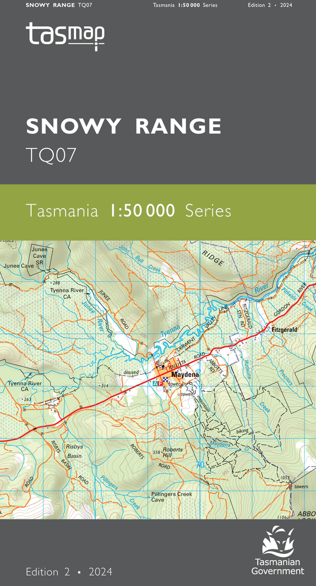 Cover of Snowy Range TQ07 1:50 000 Series map