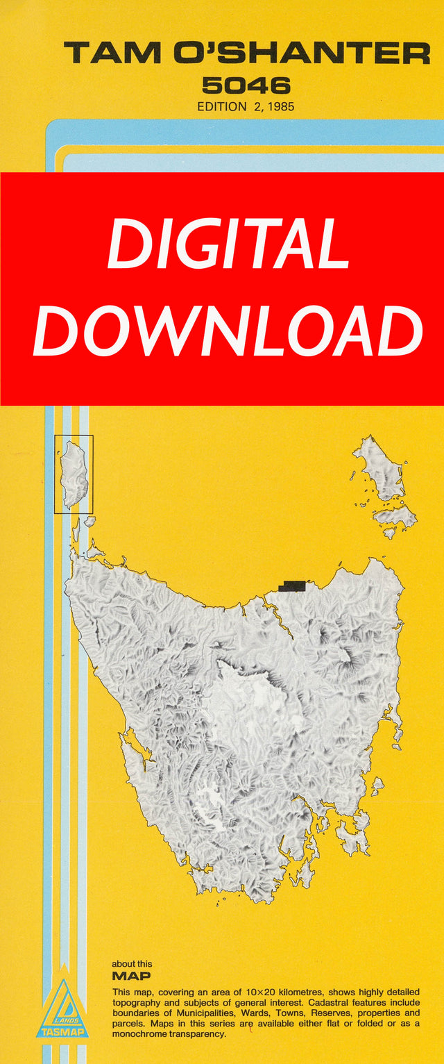 Cover of digital Tam O'Shanter 5046 1:25 000 map