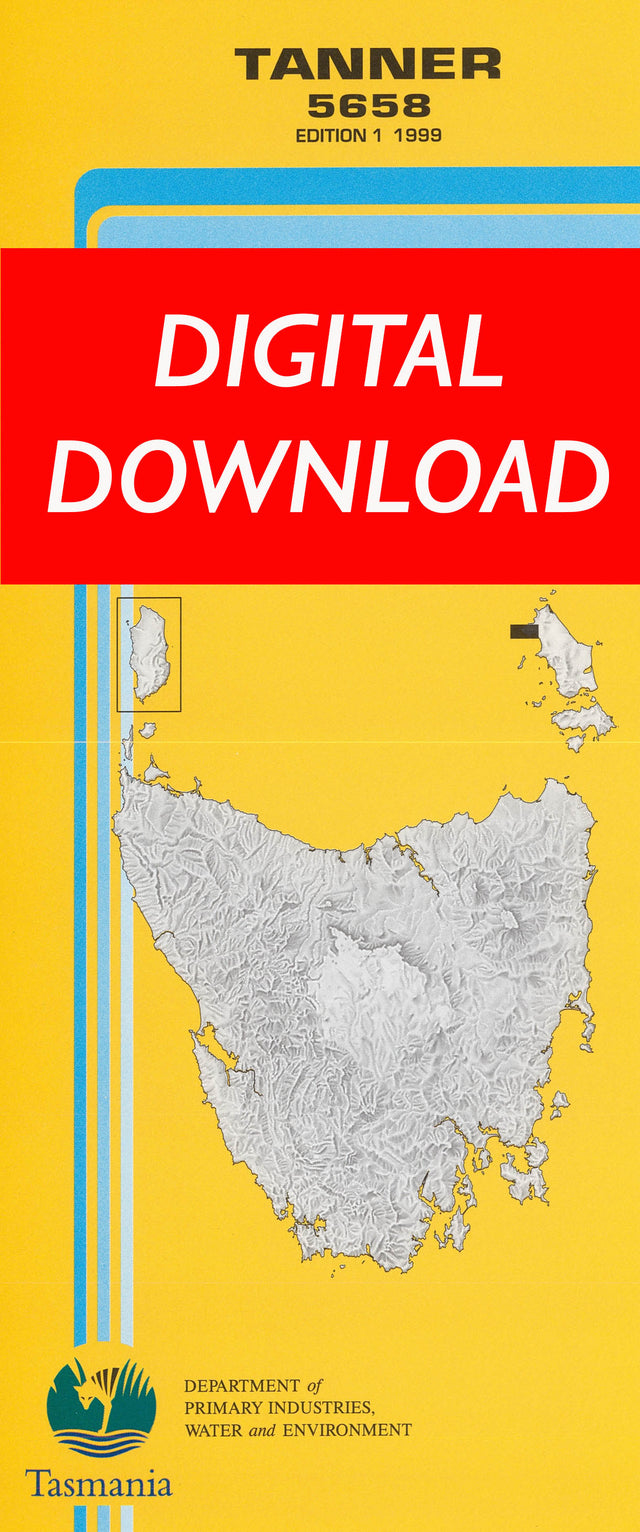 Cover of digital Tanner 5658 1:25 000 map