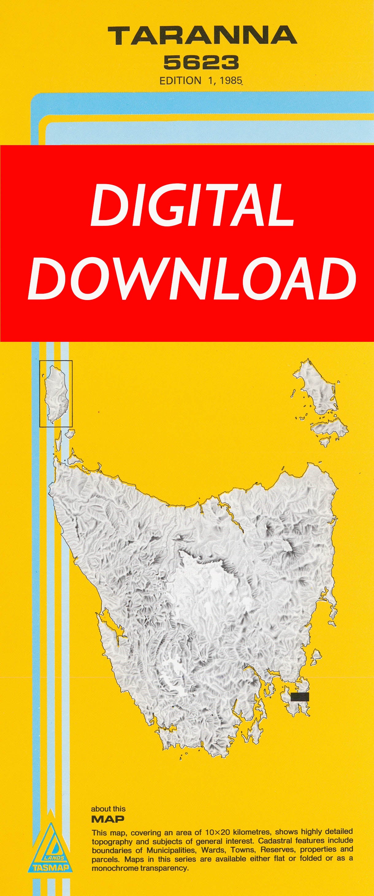 Cover of digital Taranna 5623 1:25 000 map