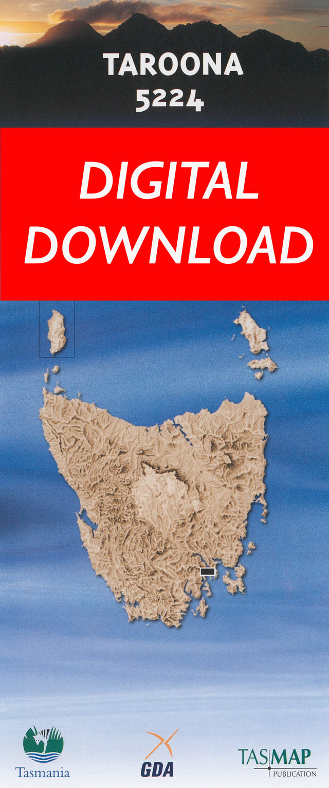 Cover of digital Taroona 5224 1:25 000 map