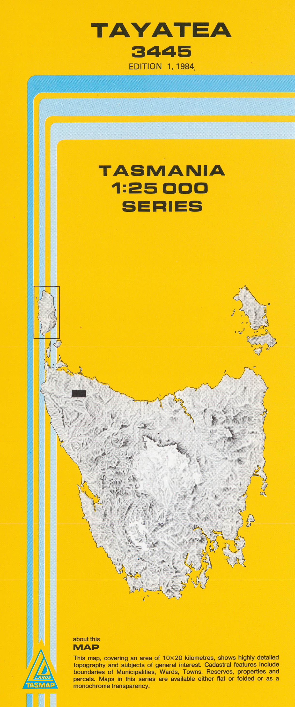 Cover of Tayatea 3445 1:25 000 map