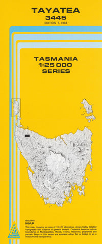 Cover of Tayatea 3445 1:25 000 map