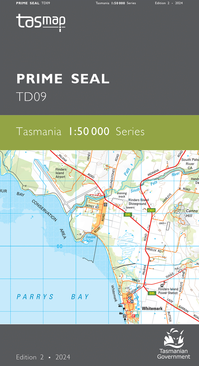 Cover of Prime Seal TD09 1:50 000 Series map