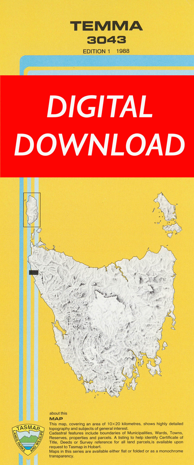 Cover of digital Temma 3043 1:25 000 map