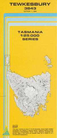 Cover of Tewkesbury 3843 1:25 000 map