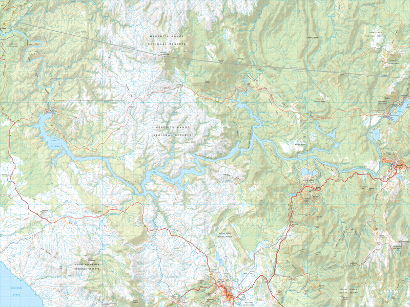 Thumbnail of Lake Pieman TL04 1:50 000 Series map