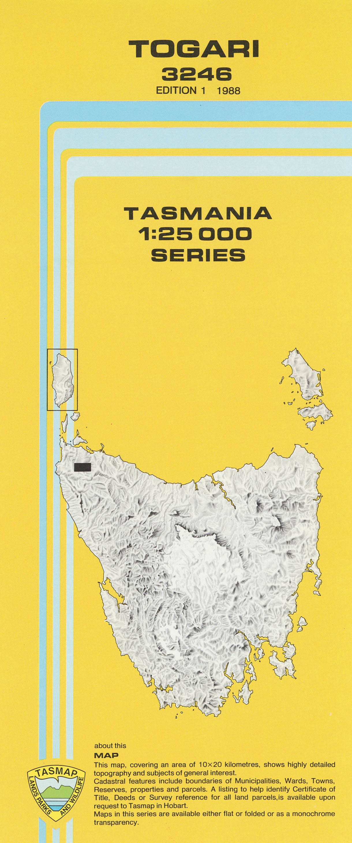 Cover of Togari 3246 1:25 000 map