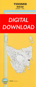 Cover of digital Tooms 5632 1:25 000 map