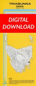 Cover of digital Triabunna 5629 1:25 000 map