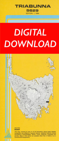 Cover of digital Triabunna 5629 1:25 000 map