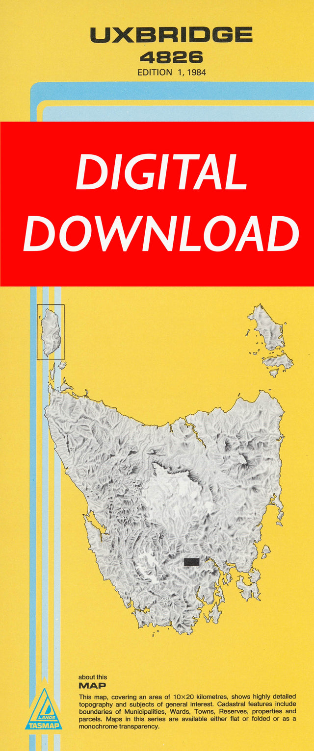 Cover of digital Uxbridge 4826 1:25 000 map