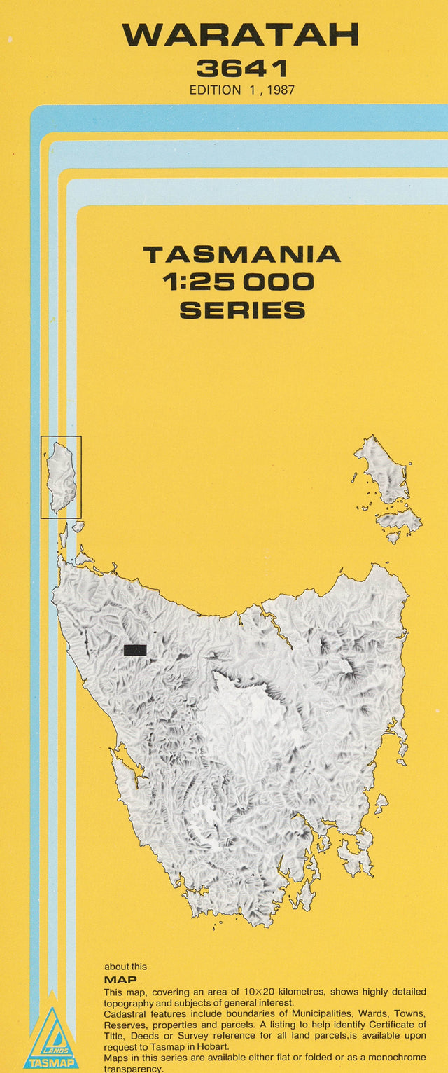 Cover of Waratah 3641 1:25 000 map