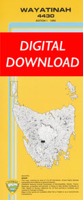 Cover of digital Wayatinah 4430 1:25 000 map