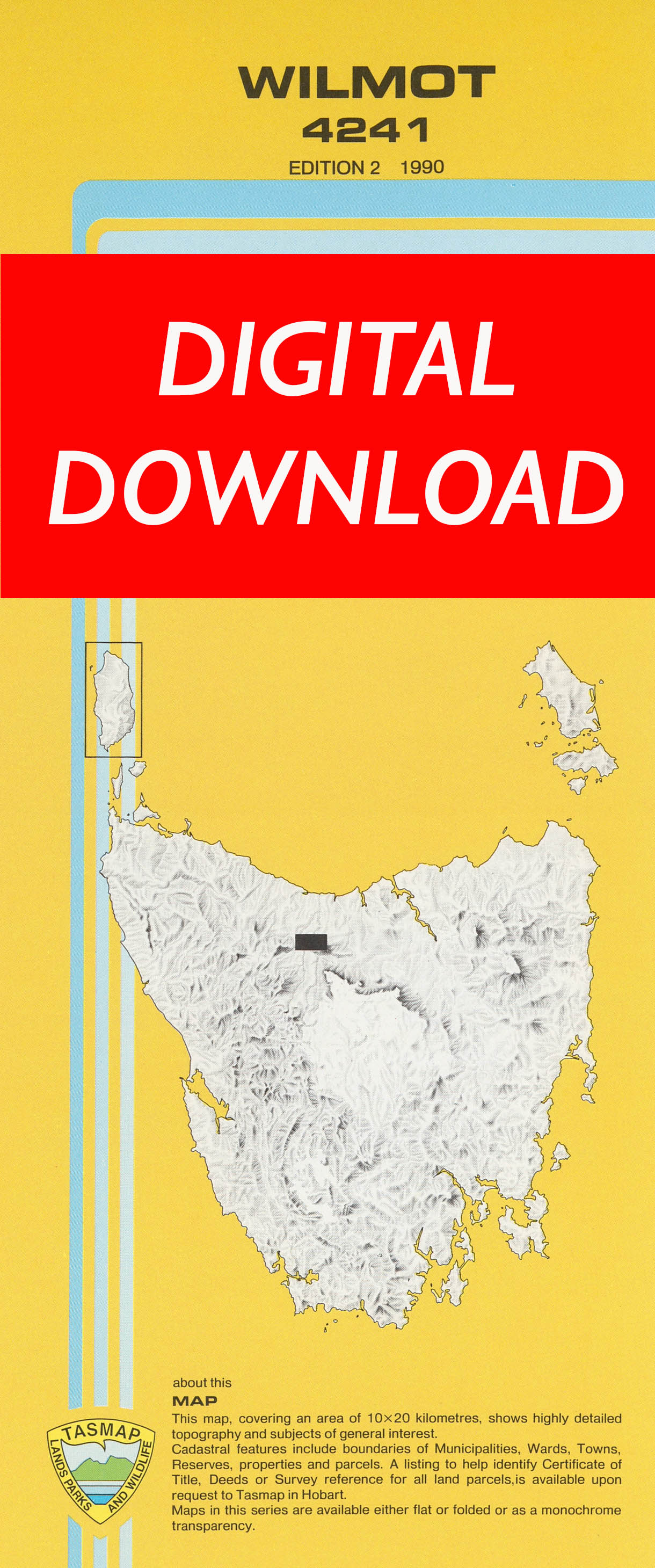 Cover of digital Wilmot 4241 1:25 000 map
