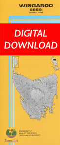 Cover of digital Wingaroo 5858 1:25 000 map