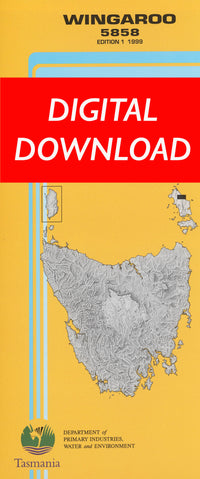 Cover of digital Wingaroo 5858 1:25 000 map