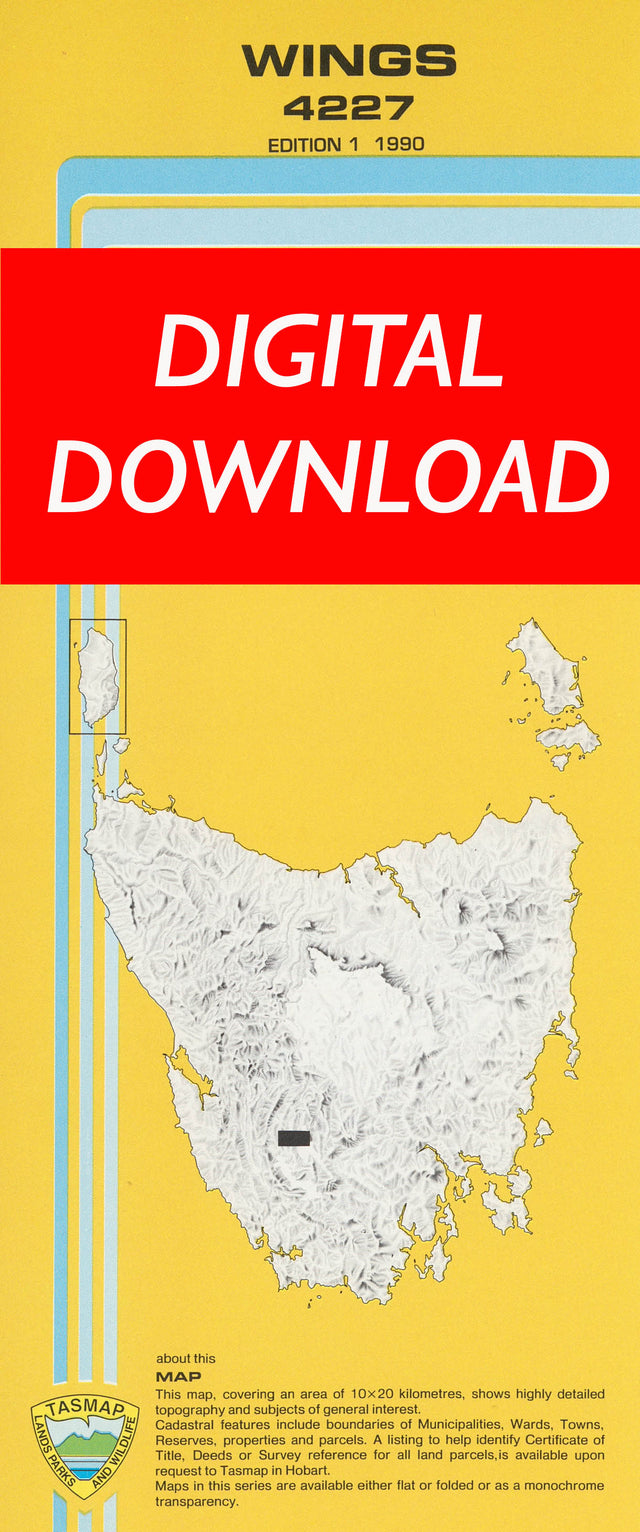 Cover of digital Wings 4227 1:25 000 map