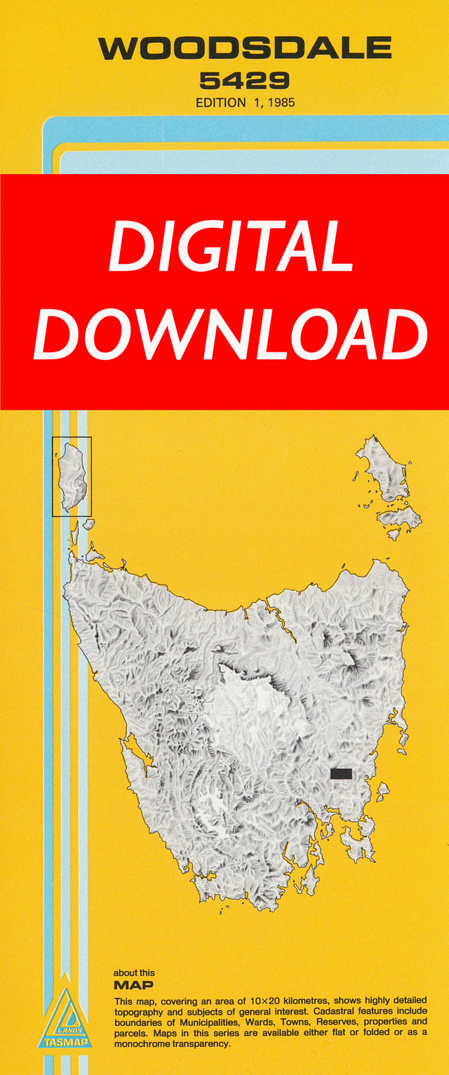Cover of digital Woodsdale 5429 1:25 000 map