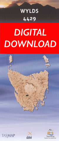 Cover of digital Wylds 4429 1:25 000 map