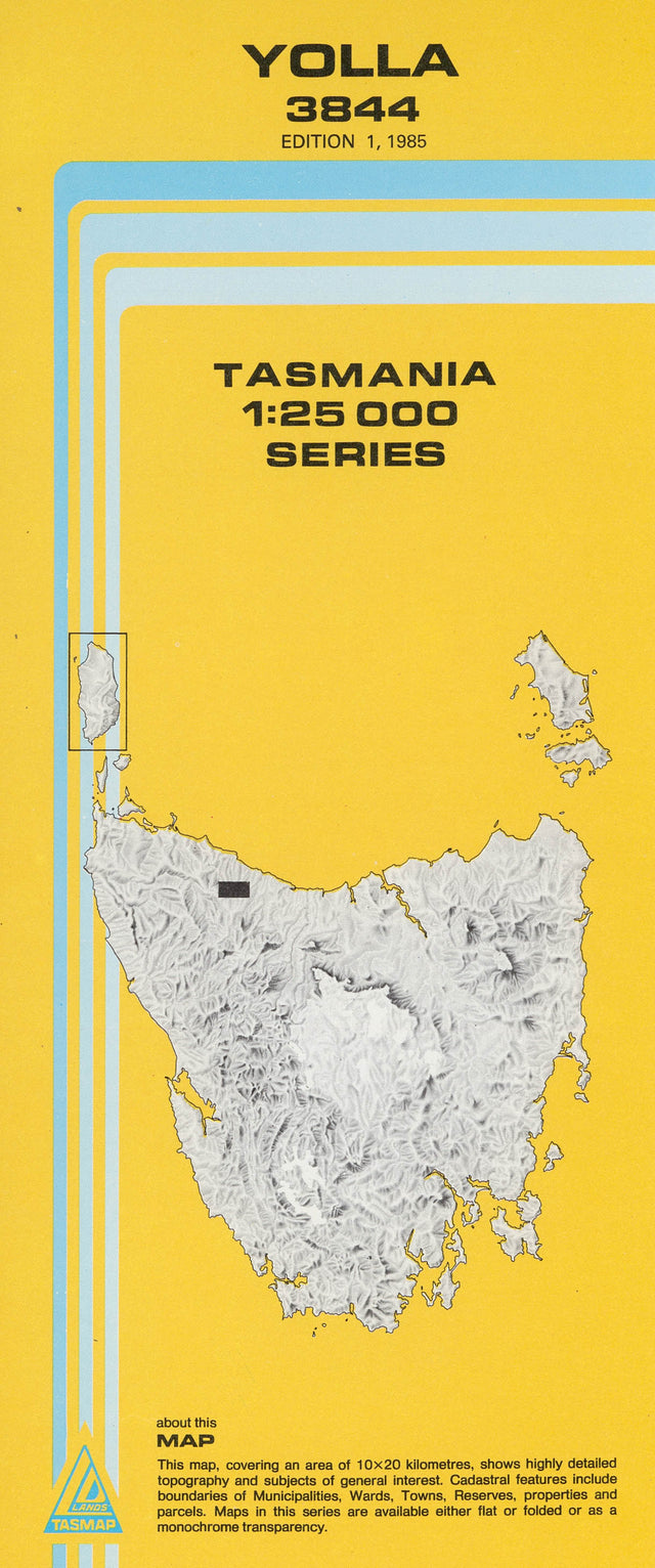 Cover of Yolla 3844 1:25 000 map