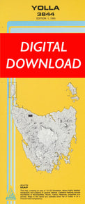 Cover of digital Yolla 3844 1:25 000 map