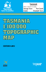 Tamar 1:100000 Topographic Map – TASMAP
