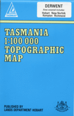 Derwent 1:100000 Topographic Map