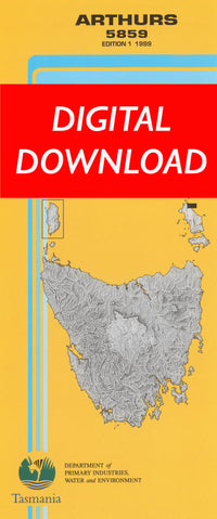 Cover of digital Arthurs 5859 1:25 000 map