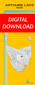 Cover of digital Arthurs Lake 4835 1:25 000 map