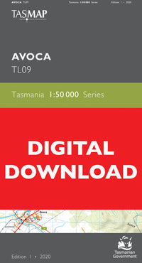 Cover of digital Avoca TL09 1:50 000 Series map