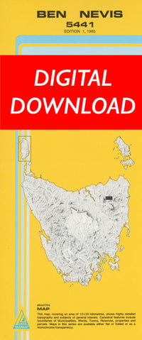 Cover of digital Ben Nevis 5441 1:25 000 map