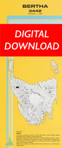 Cover of digital Bertha 3442 1:25 000 map