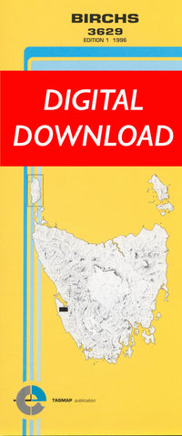 Cover of digital Birchs 3629 1:25 000 map