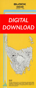 Cover of digital Block 3838 1:25 000 map
