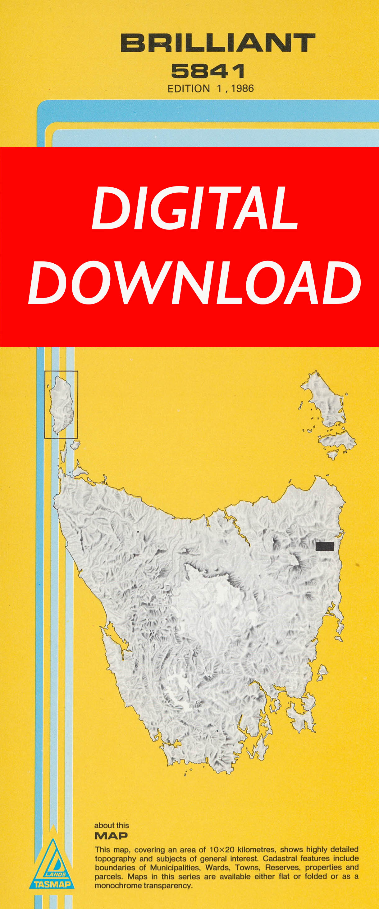 Cover of digital Brilliant 5841 1:25 000 map