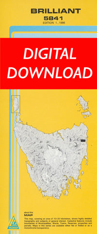 Cover of digital Brilliant 5841 1:25 000 map