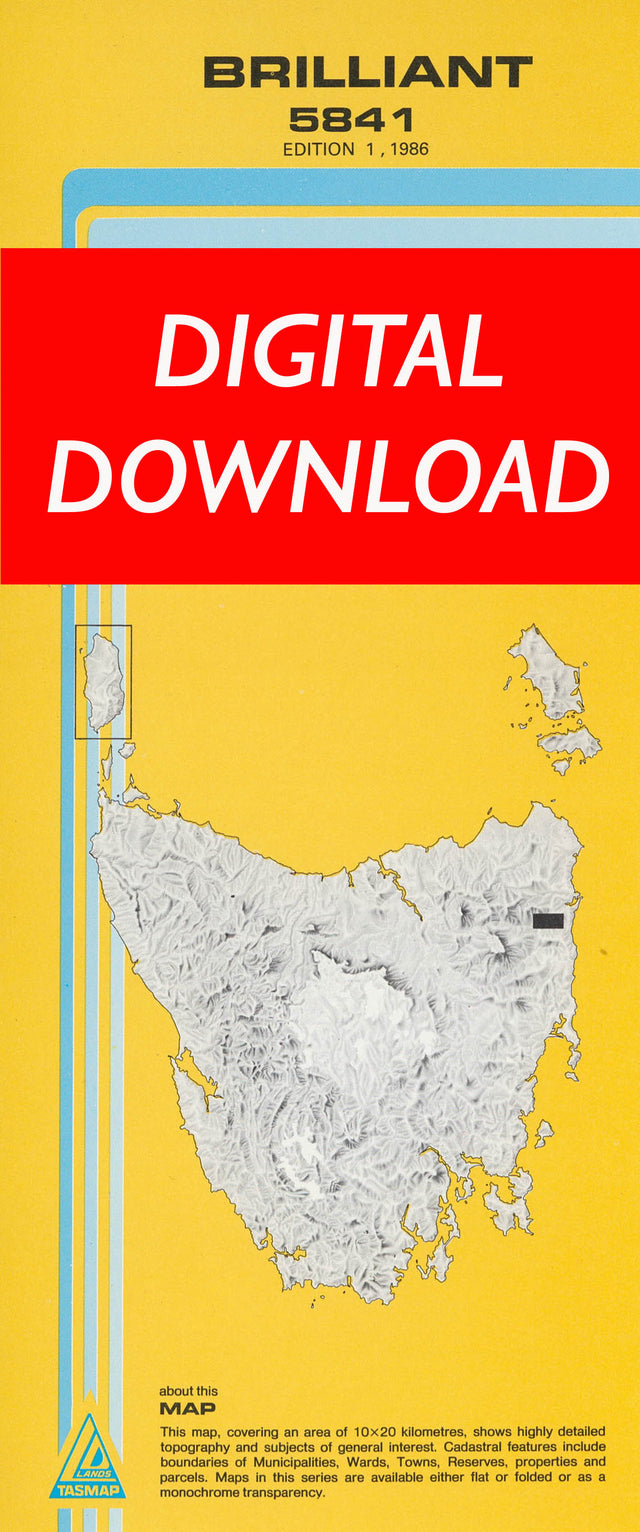 Cover of digital Brilliant 5841 1:25 000 map