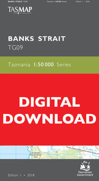 Cover of digital Banks Strait TG09 1:50 000 Series map