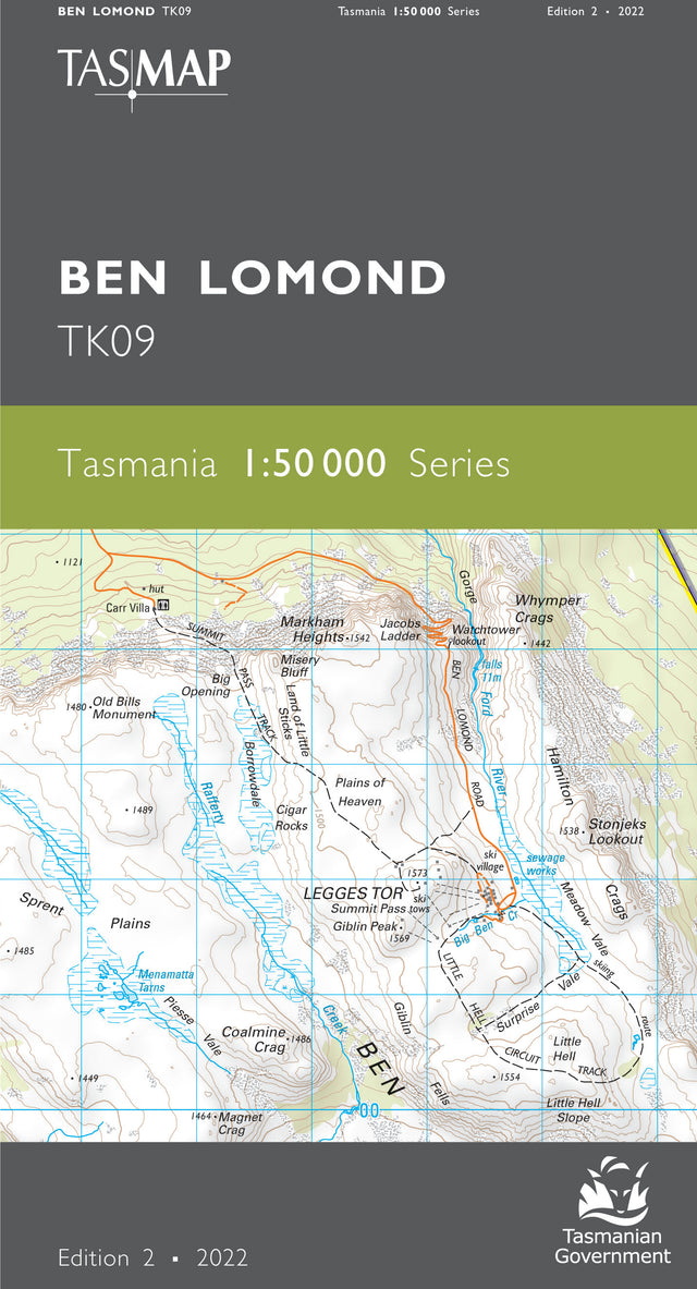 Cover of Ben Lomond TK09 1:50 000 Series map
