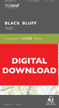 Cover of digital Black Bluff TK05 1:50 000 Series map